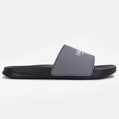 TONAL LOGO-EMBOSSED SLIDE SANDAL,Rust Blue Wash Outlet,large