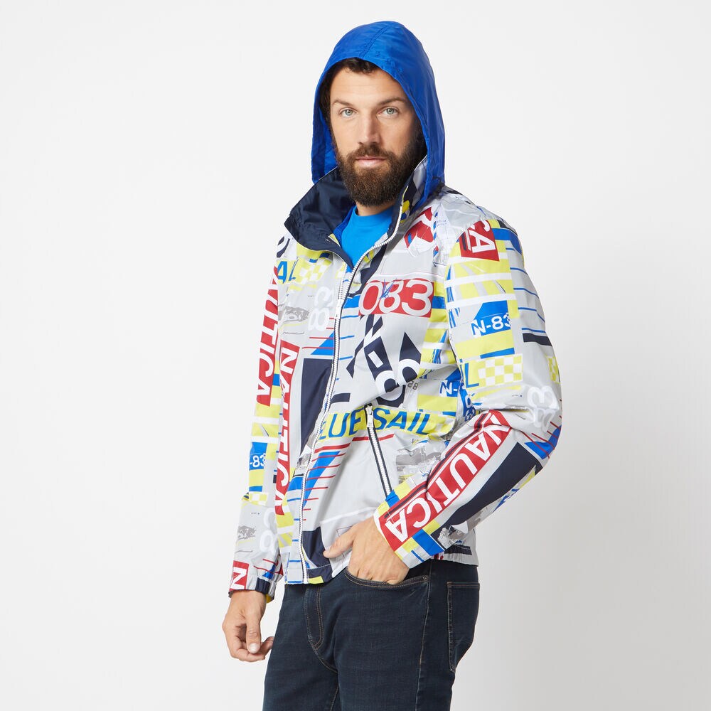 LIGHTWEIGHT ALL OVER PRINT JACKET,High Rise,large