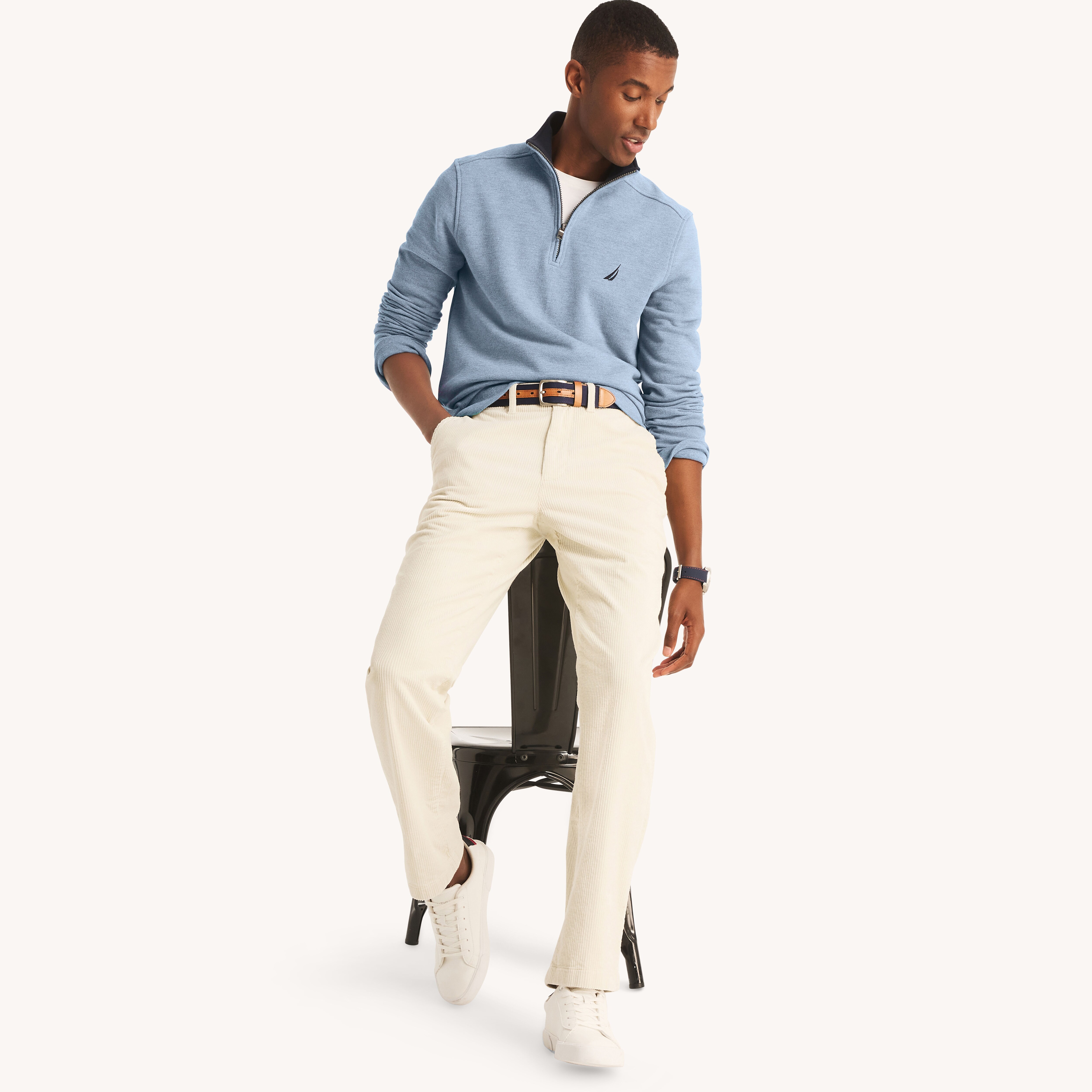 Quarter-Zip Pullover Sweatshirt | Nautica