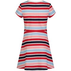 Little Girls' Stripe Knit Skater Dress (4-6X),Antique White Wash,large