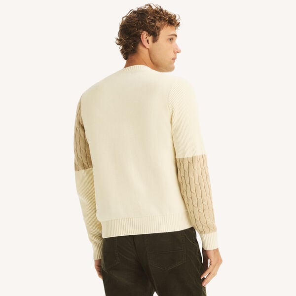 Patchwork Crewneck Sweater