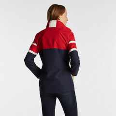 WOMEN'S COLOR BLOCK JCLASS JACKET,Stellar Blue Heather,large