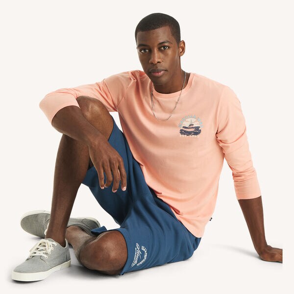 Blue Whale Long-Sleeve Graphic T-Shirt