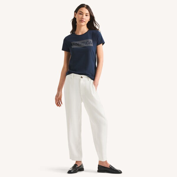 Rhinestone Logo Graphic T-Shirt