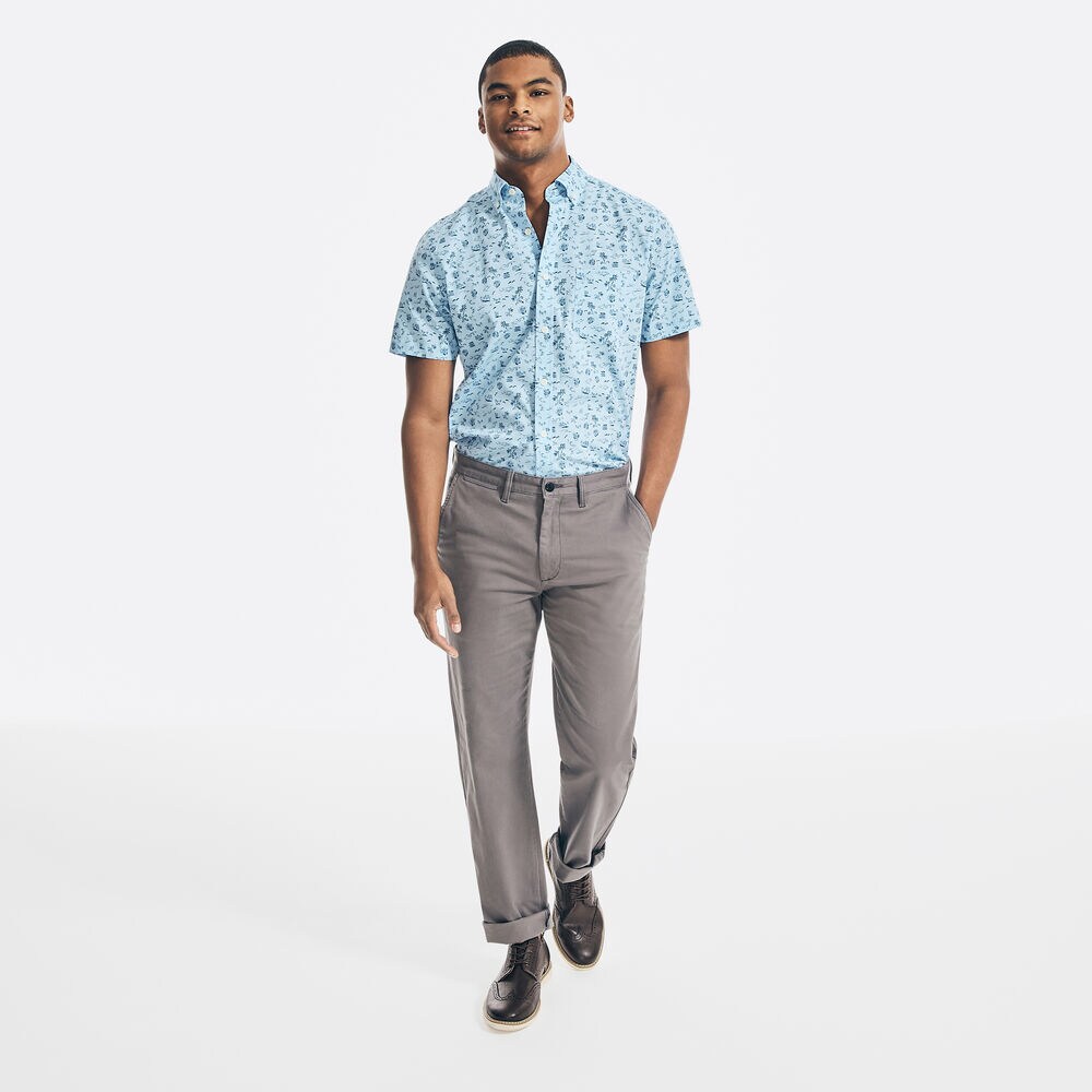 CLASSIC FIT STRETCH TWILL PANT,Castlerock Grey,large