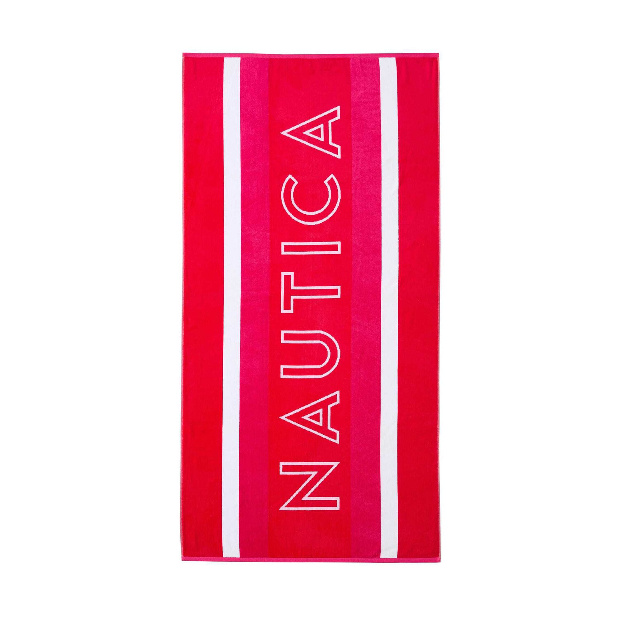 Logo Beach Towel,Rio Red,large