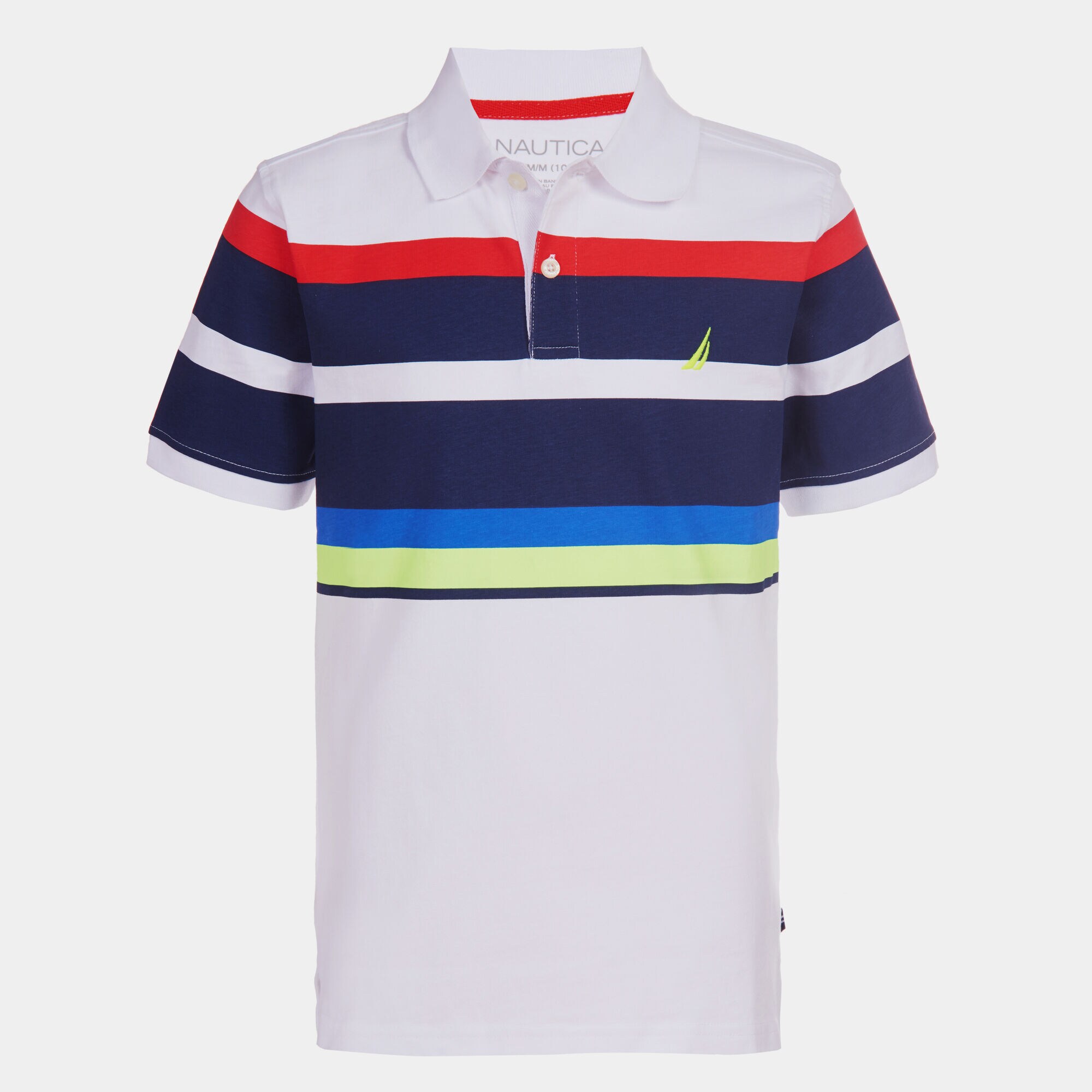 BOYS' COLORBLOCK STRIPE POLO (8-20),J Navy,large