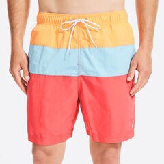 8" COLORBLOCK QUICK-DRY SWIM,Orange,large
