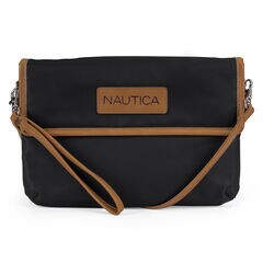 NYLON MINI WALLET CROSSBODY BAG,Black,large
