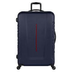 Vernon Bay Hardside Spinner Luggage in Navy/Red,Navy,large