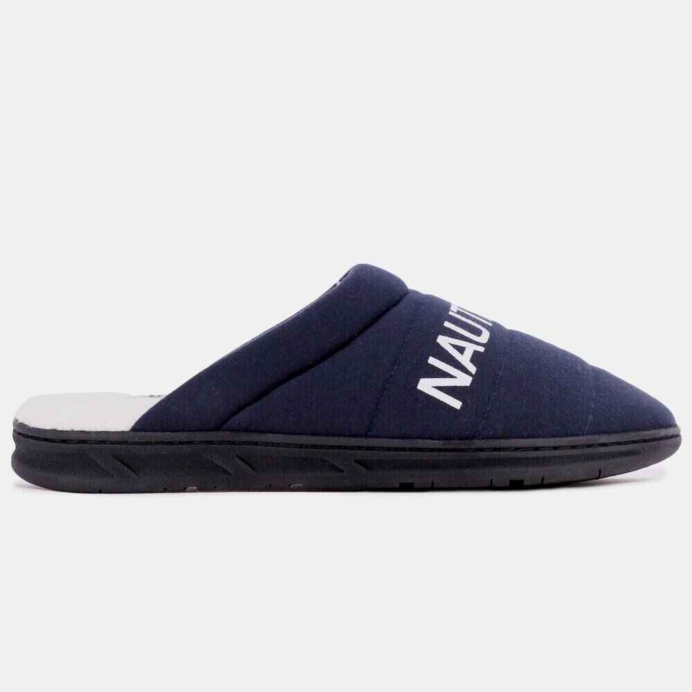 LOGO JERSEY SLIPPER,Navy,large