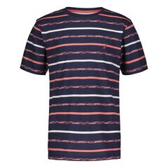LITTLE BOYS' TEXTURED STRIPE T-SHIRT (4-7),J Navy,large