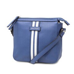 DOUBLE STRIPE CROSSBODY BAG,Ice Blue,large