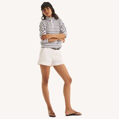 Striped Quarter-Zip,Bright Cobalt,large