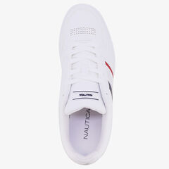 PERFORATED LOGO SNEAKER,Antique White Wash,large