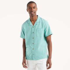 JAWS x Nautica Short-Sleeve Camp Shirt,Wave Green,large
