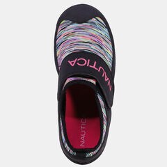 GIRLS' PRINTED LOGO WATER SHOE,Black,large