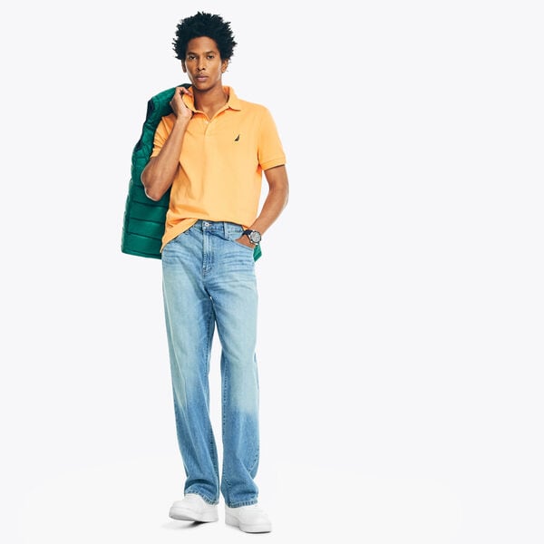 Slim Fit Interlock Deck Polo