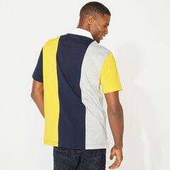 NAUTICA JEANS CO. VERTICAL STRIPE POLO,Navy,large