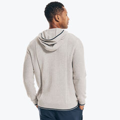 NAVTECH TEXTURED PULLOVER HOODIE,Grey Heather,large