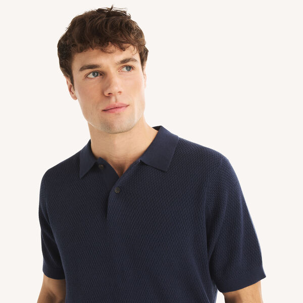 Textured Sweater Polo