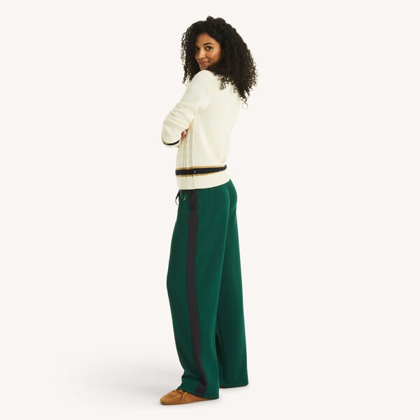 Wide Leg Color Blocked Sweat Pant