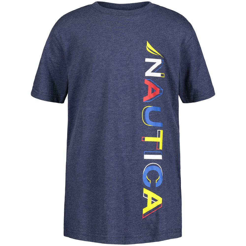 Little Boys' Mix Graphic T-Shirt (4-7),Noon Blue,large