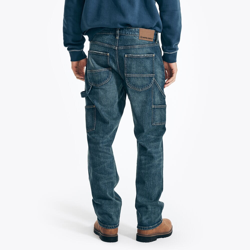 NAUTICA JEANS CO. RELAXED FIT CARPENTER DENIM,Blue Mirage,large
