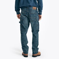 NAUTICA JEANS CO. RELAXED FIT CARPENTER DENIM,Blue Mirage,large