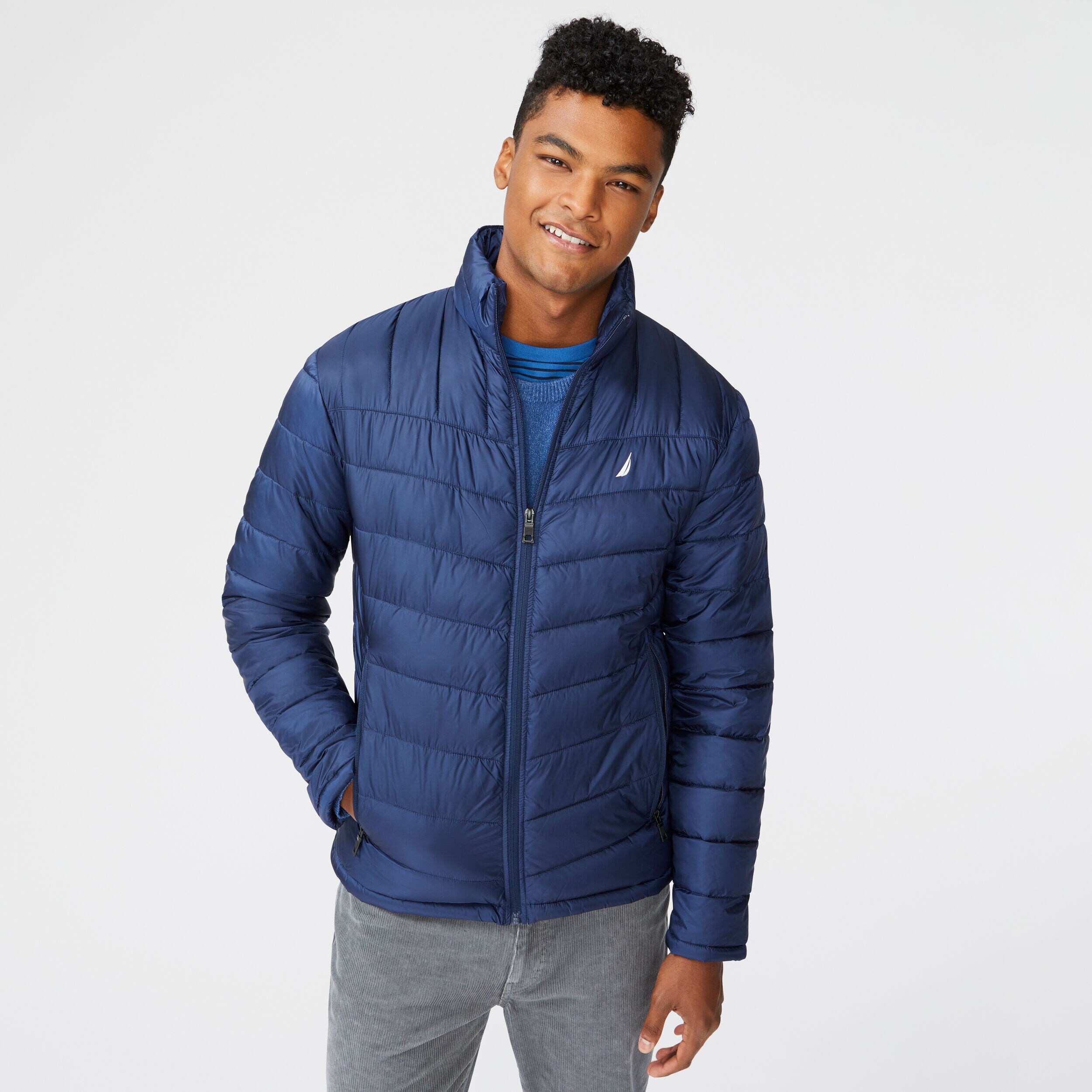 navy blue nautica jacket
