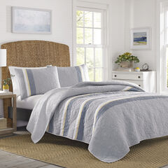 Sea Palms Quilt in Grey,Grey Heather,large