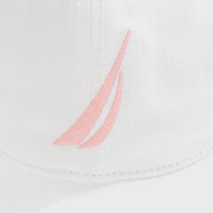 BRAND ICON EMBROIDERED CAP,Bright White,large