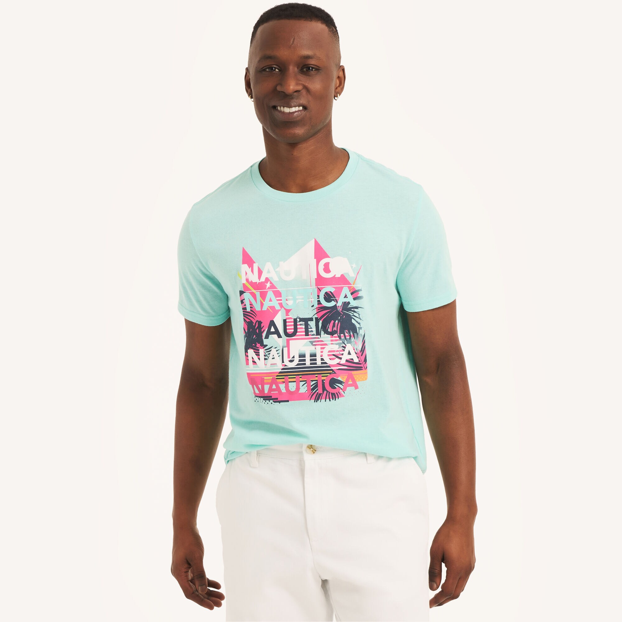 Miami Vice x Nautica Graphic T-Shirt,Aquasplash,large