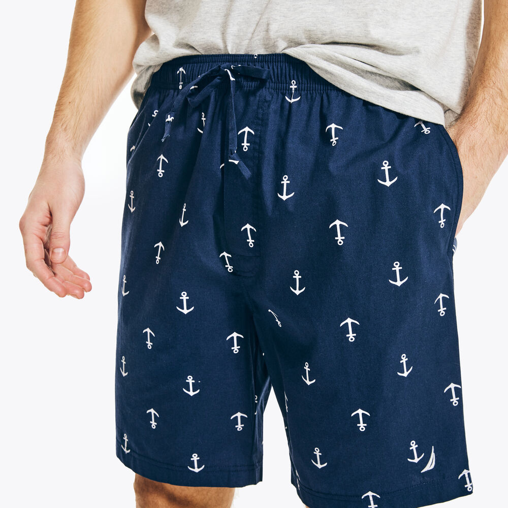 ANCHOR PRINT SLEEP SHORT,Peacoat,large