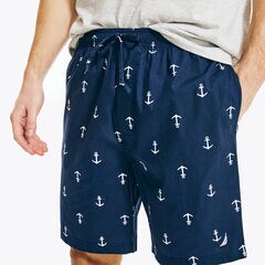 ANCHOR PRINT SLEEP SHORT,Peacoat,large