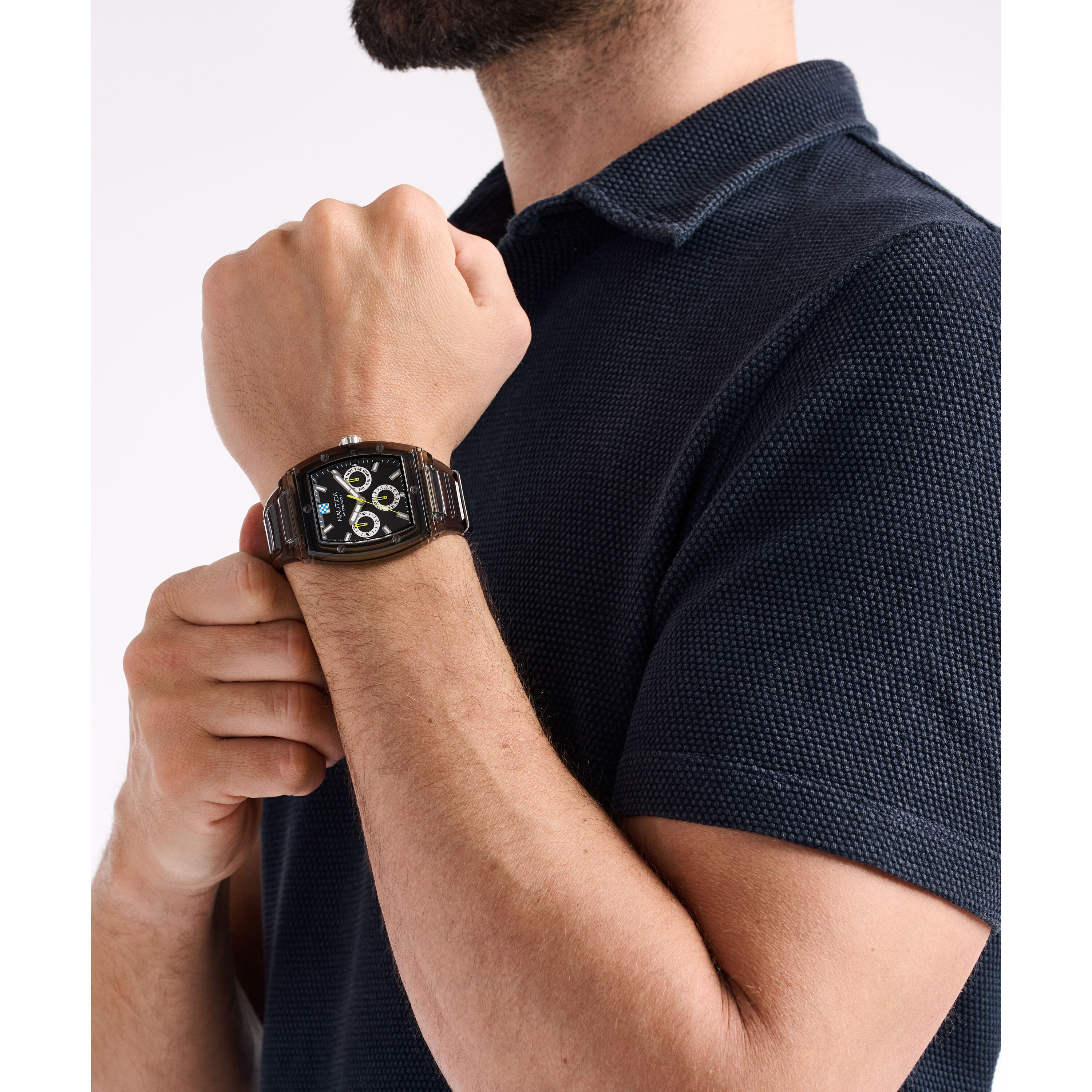 Norland Multifunction Stainless Steel Watch | Nautica