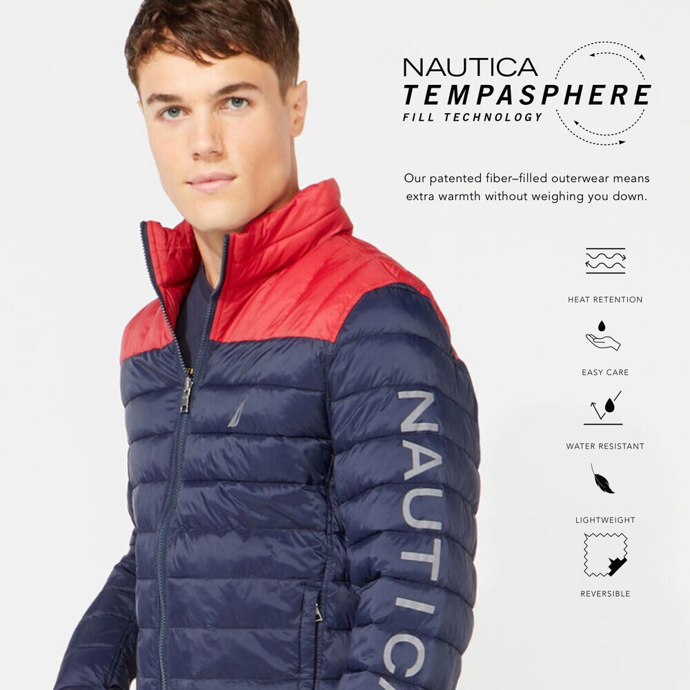 LIGHTWEIGHT TEMPASPHERE REVERSIBLE JACKET,Navy,large