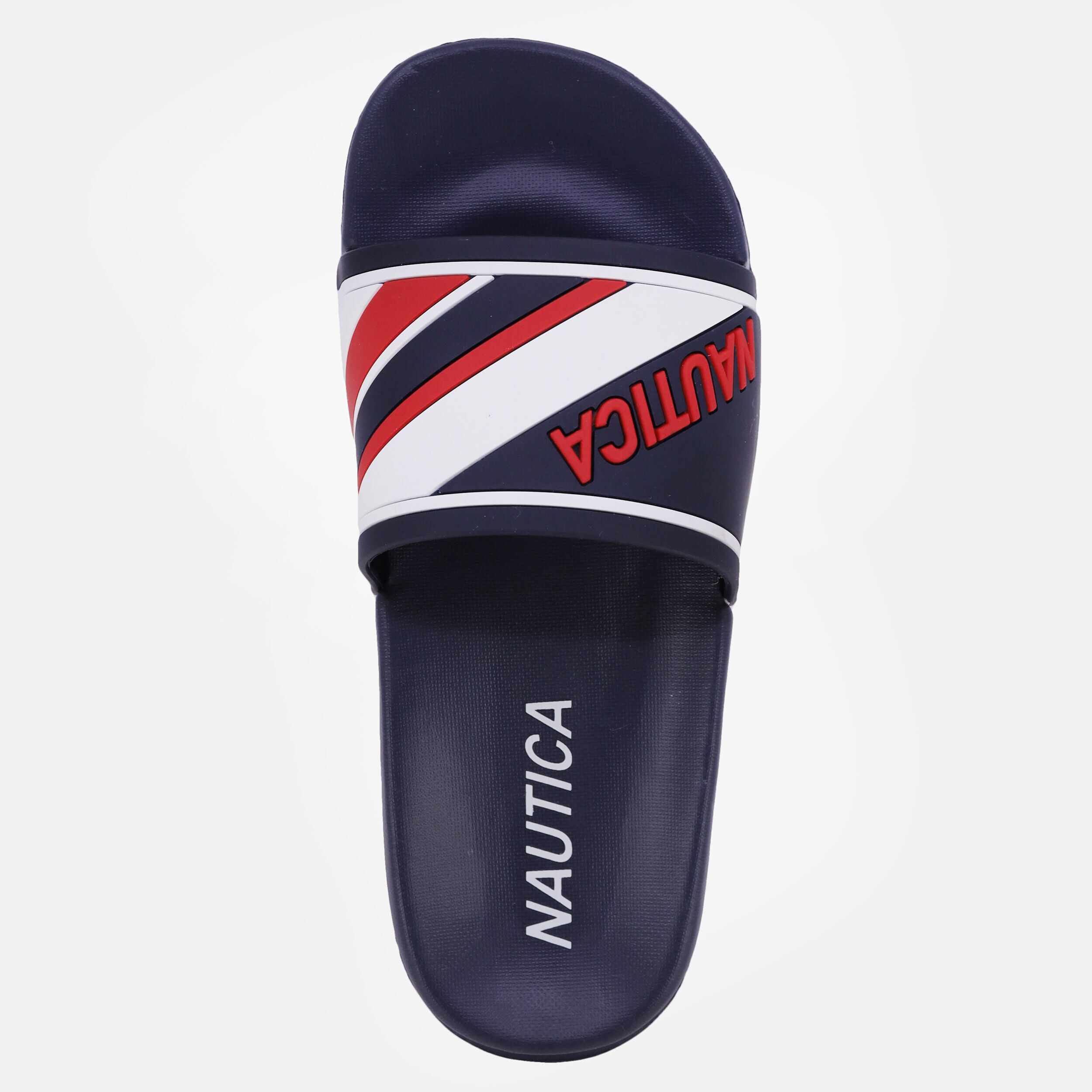 Nautica Women's Athletic Slide, Shower Shoe,Beach Sandal, Boat Slide, Size: 8, Blue