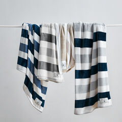 STRIPED THROW BLANKET,Heather,large
