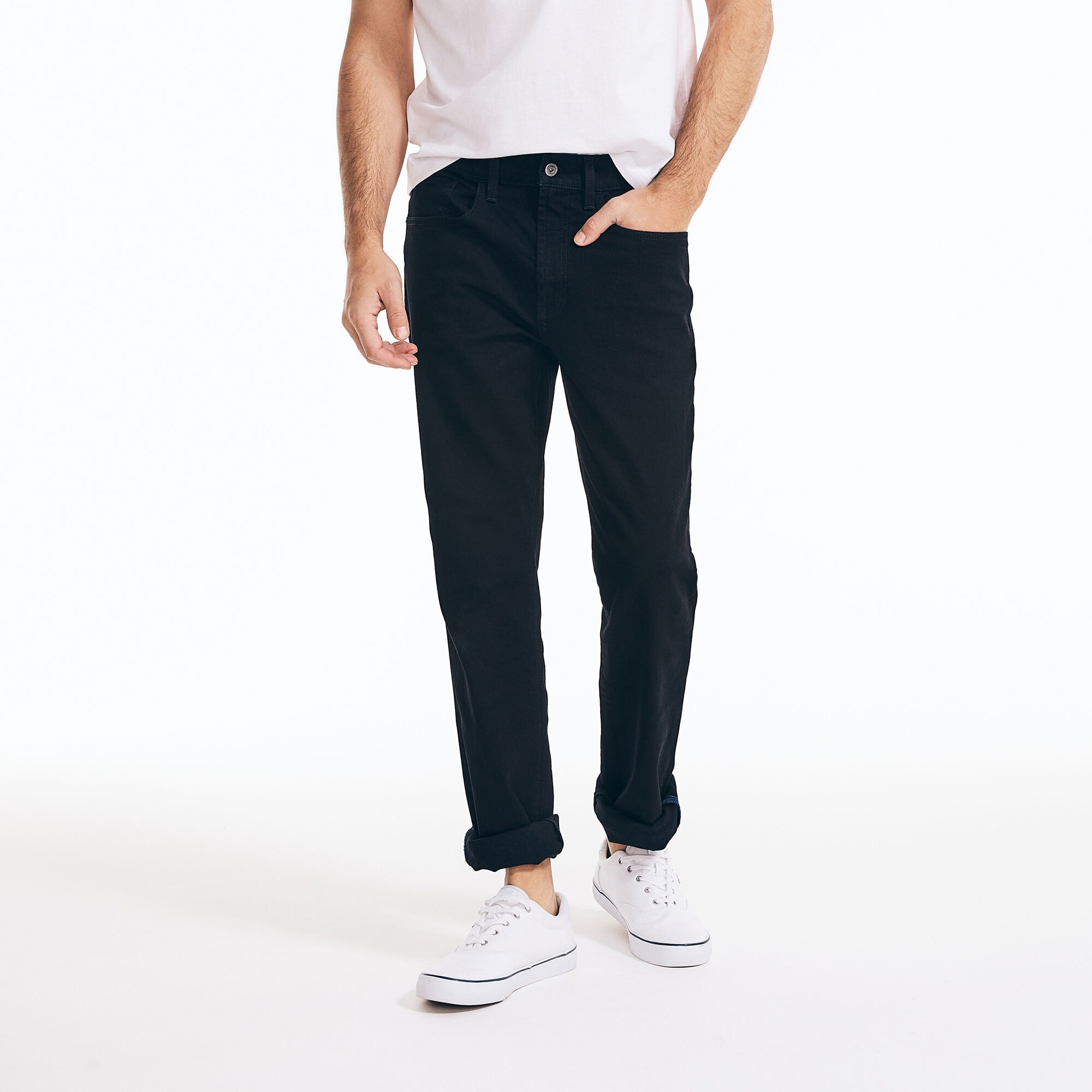 STRAIGHT FIT DENIM,Charcoal,large
