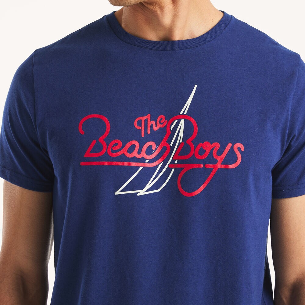 Beach Boys x Nautica Graphic T-Shirt,Blue Depths,large