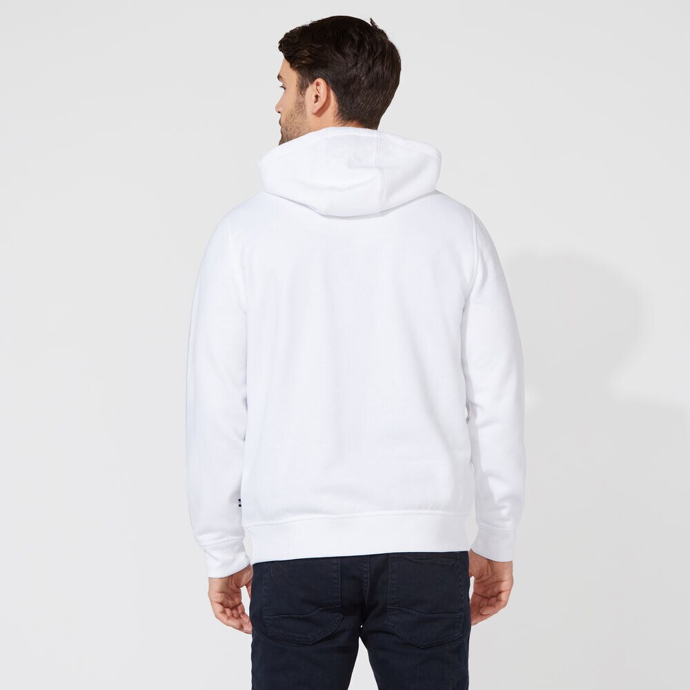 CLASSIC FIT JERSEY HOODIE,Bright White,large
