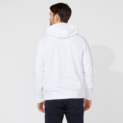 CLASSIC FIT JERSEY HOODIE,Bright White,large