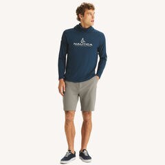 Nautica OTF Performance UPF 50+ Hoodie,Ice Blue,large