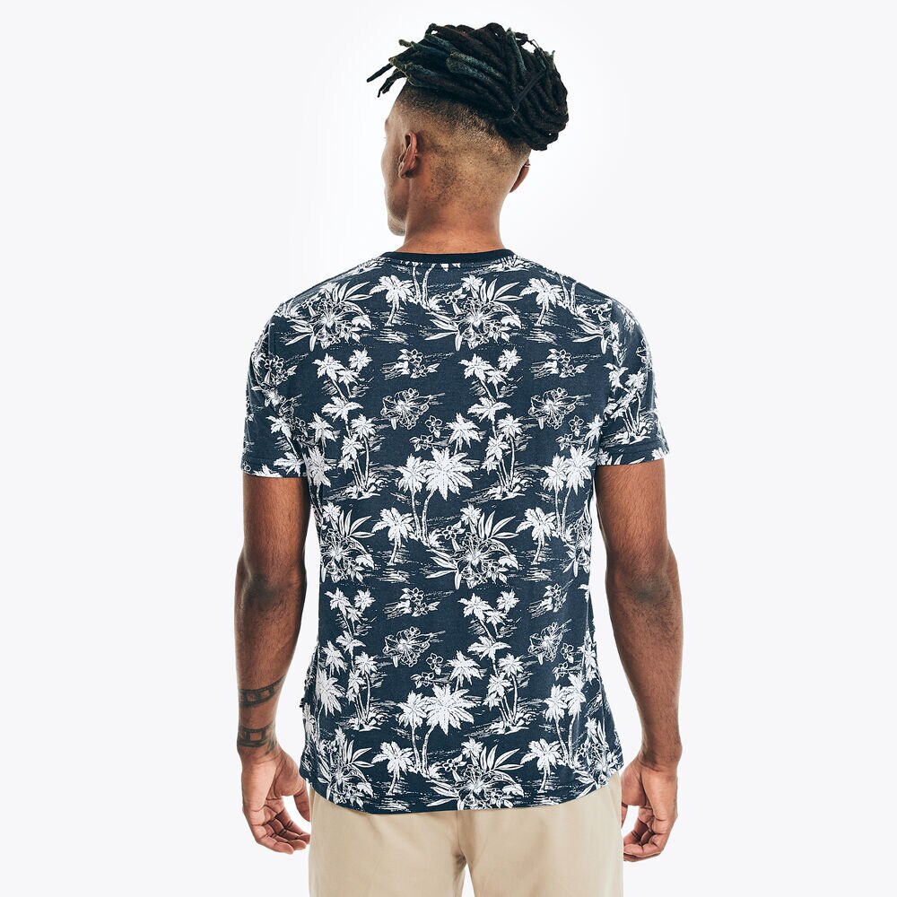 BIG & TALL SUSTAINABLY CRAFTED PRINTED T-SHIRT,Navy,large