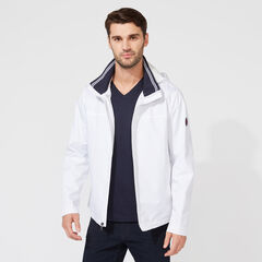 Classic Bomber With Packable Hood,Bright White,large