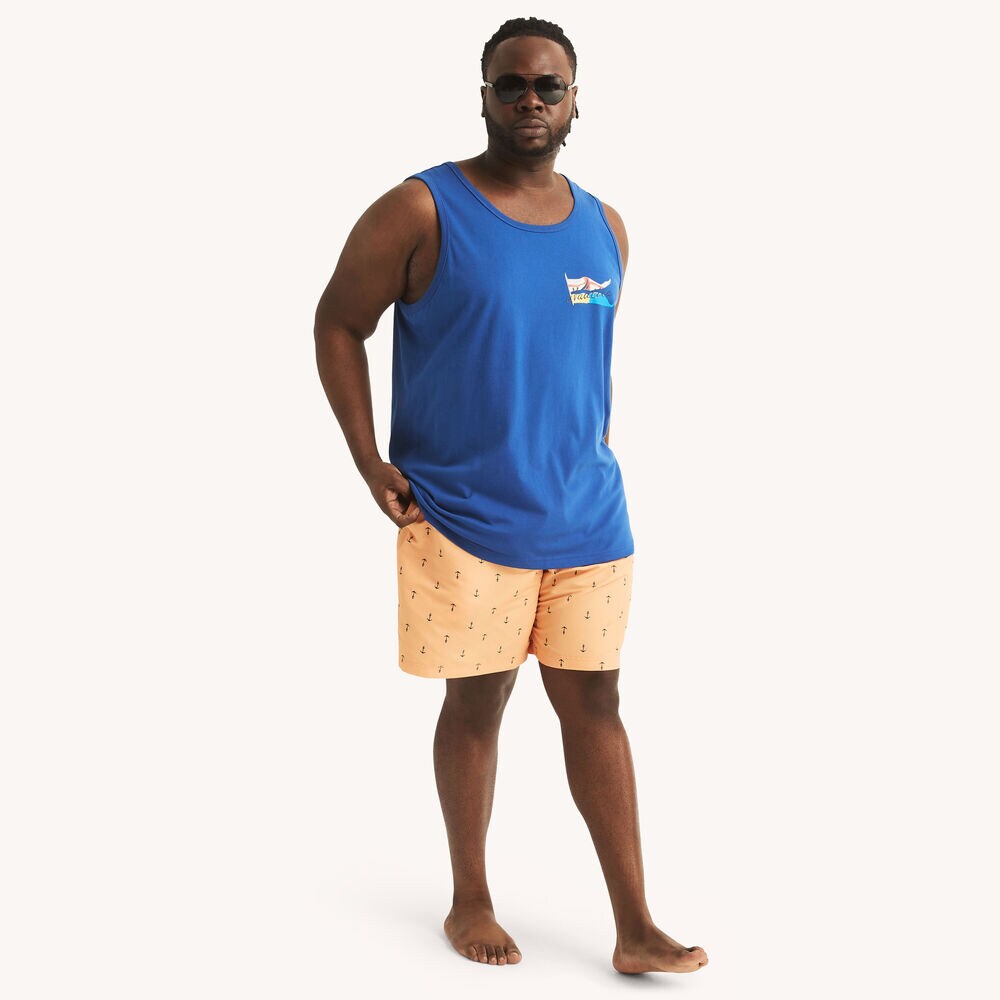 Big & Tall Flag Tank,Bright Cobalt,large