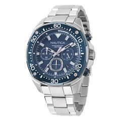 NCT Blue Sail Chronograph Stainless Steel Watch,Moorings Grey Heather,large