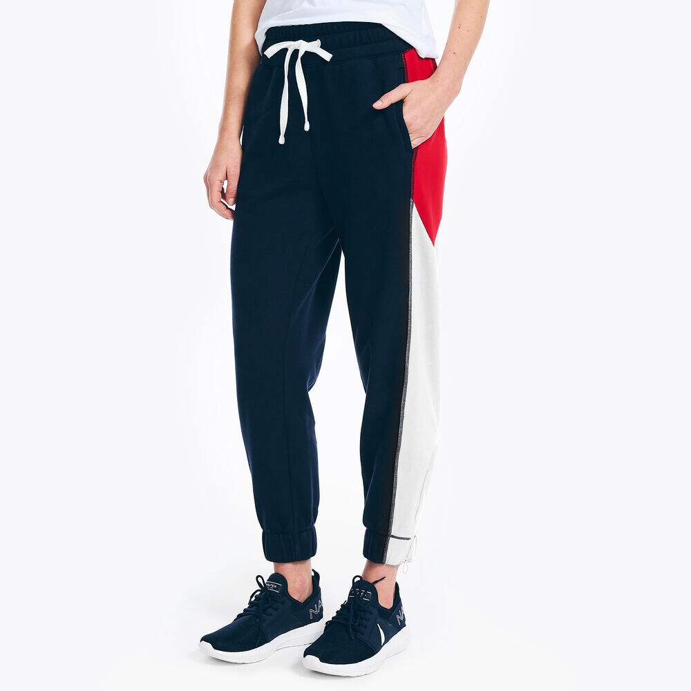 SUSTAINABLY CRAFTED COLORBLOCK JOGGER,Stellar Blue Heather,large