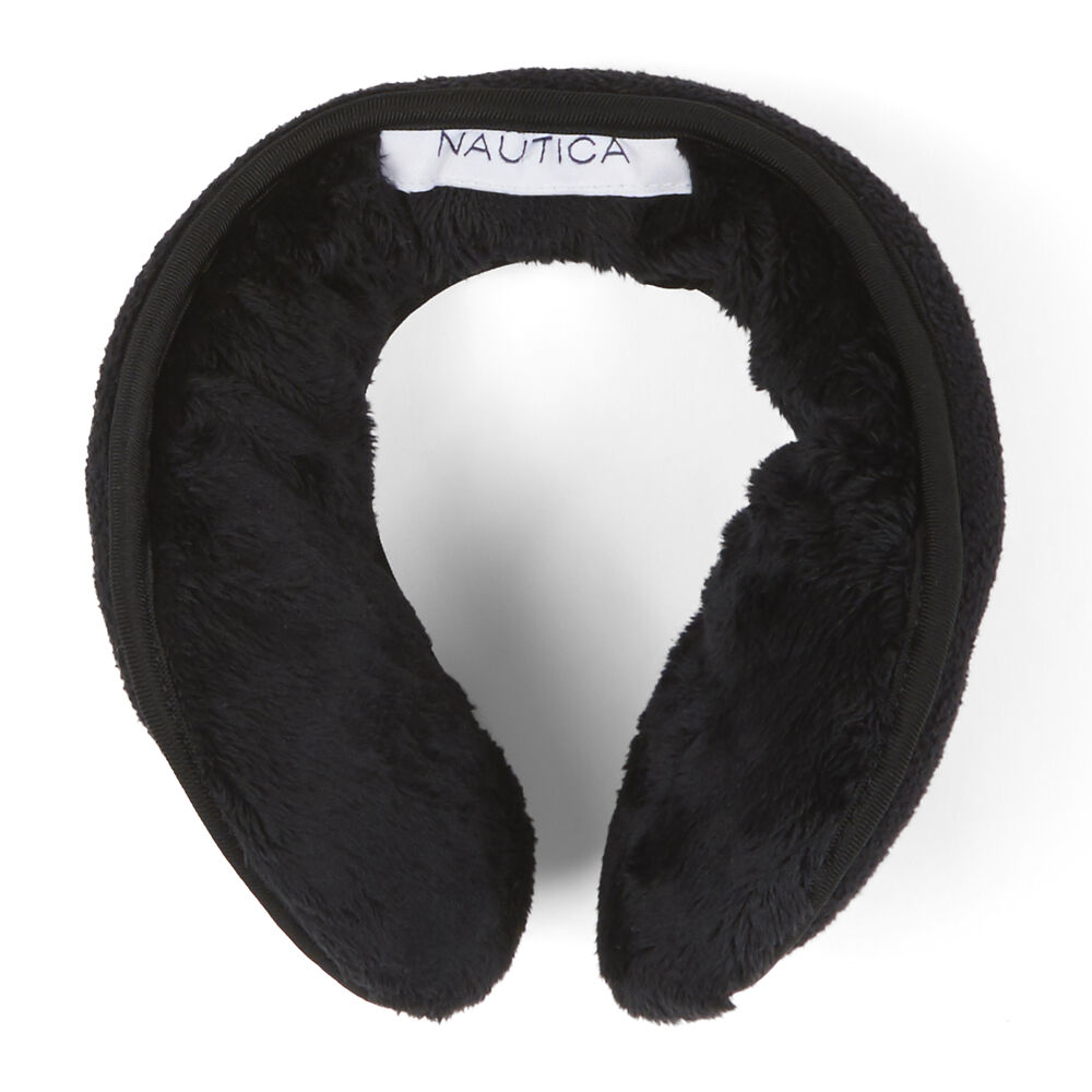 FLEECE EAR MUFFS,True Black,large